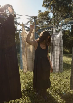 Dresses<Afends Jesse  - Midi Dress Black