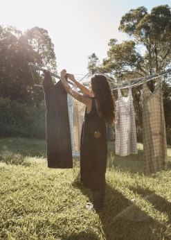 Dresses<Afends Jesse  - Midi Dress Black