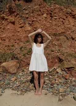 Essentials|Dresses<Afends Jesse  - Mini Dress White