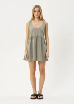 Essentials|Dresses<Afends Jesse  - Mini Dress Olive