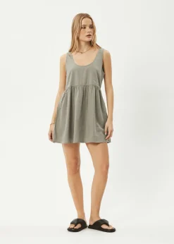 Essentials|Dresses<Afends Jesse  - Mini Dress Olive
