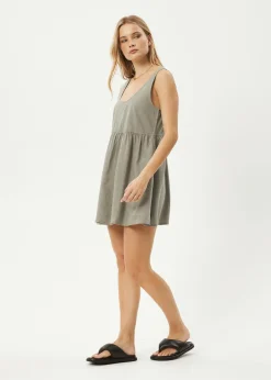 Essentials|Dresses<Afends Jesse  - Mini Dress Olive
