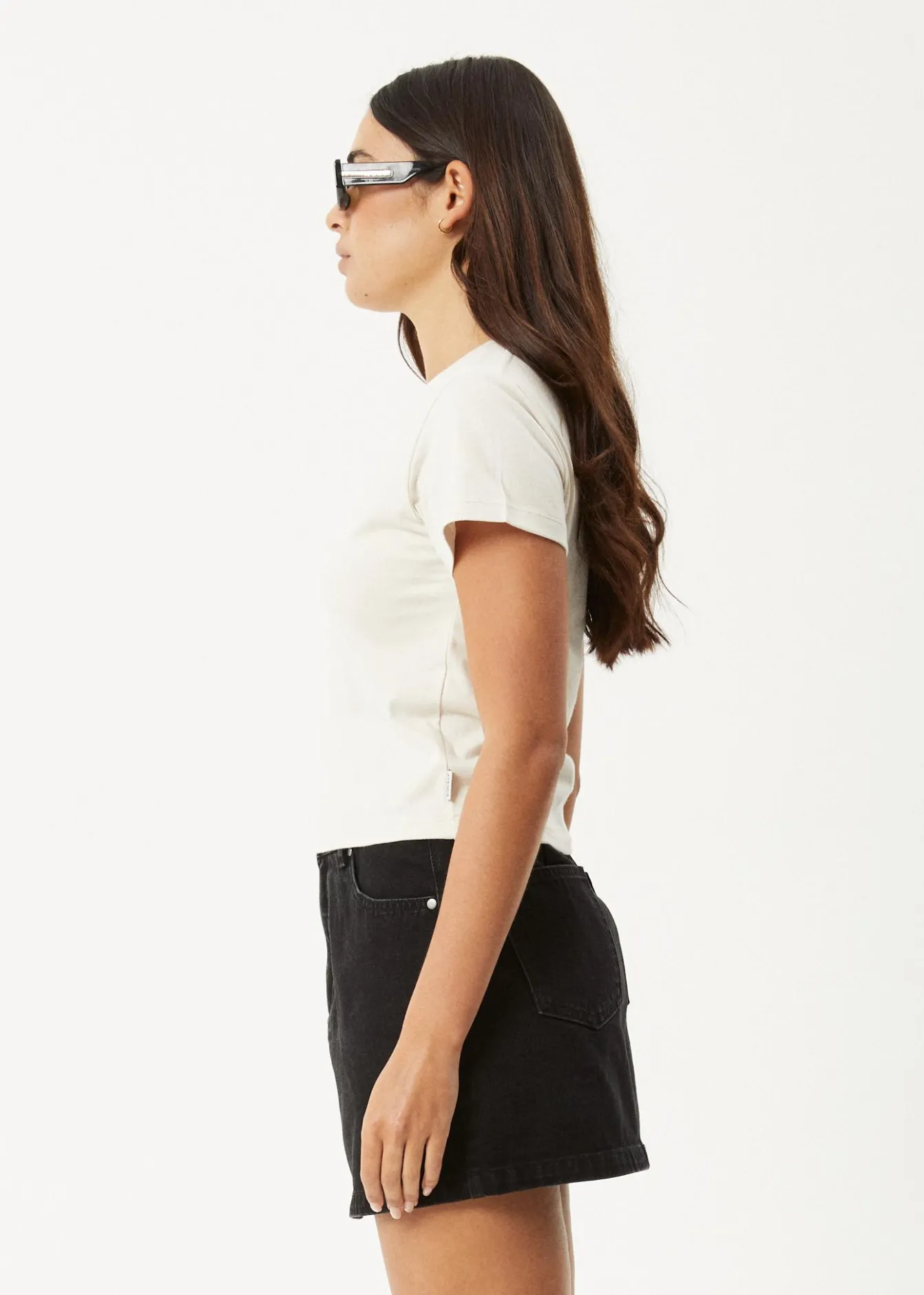 Tees & Shirts<Afends Karlee - Baby Tee Moonbeam