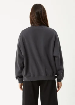 Outerwear<Afends Karlee  -  Crew Neck Jumper Charcoal