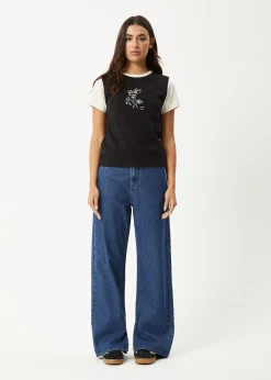 Tees & Shirts<Afends Karlee  -  Regular Tee Black