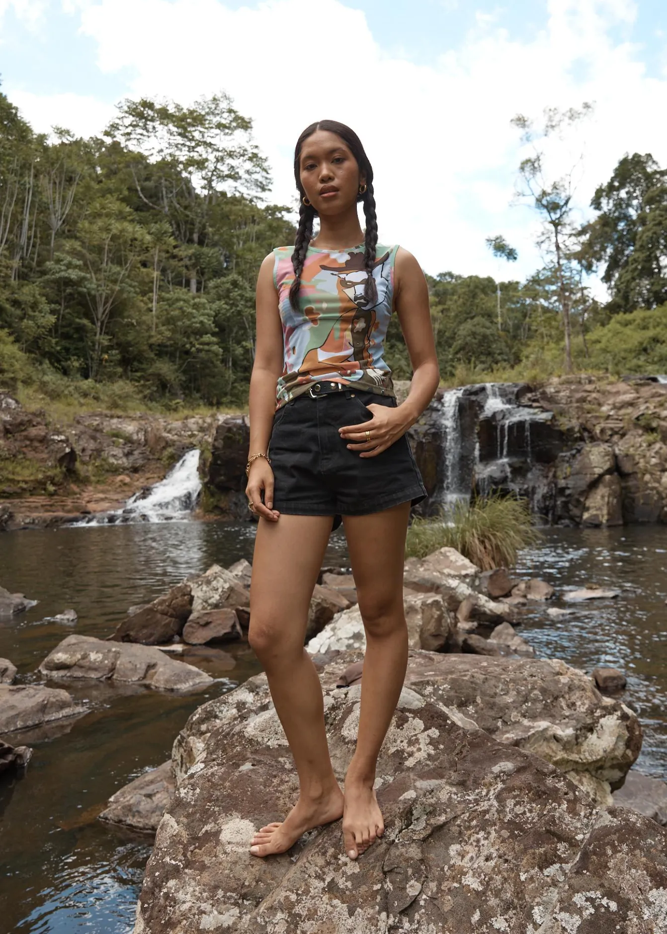 Sleeveless<Afends Karlee - Sheer Tank Multi