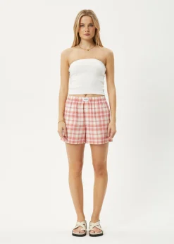 Sets & Co-Ords|Shorts<Afends Kayla  - Boxer Short Pink Check