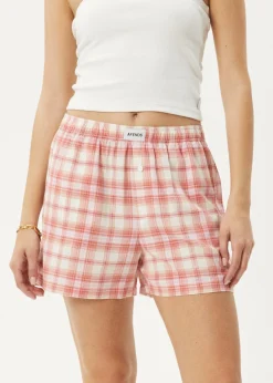 Sets & Co-Ords|Shorts<Afends Kayla  - Boxer Short Pink Check