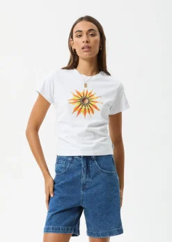 Tees & Shirts<Afends Keyhole - Baby Tee White