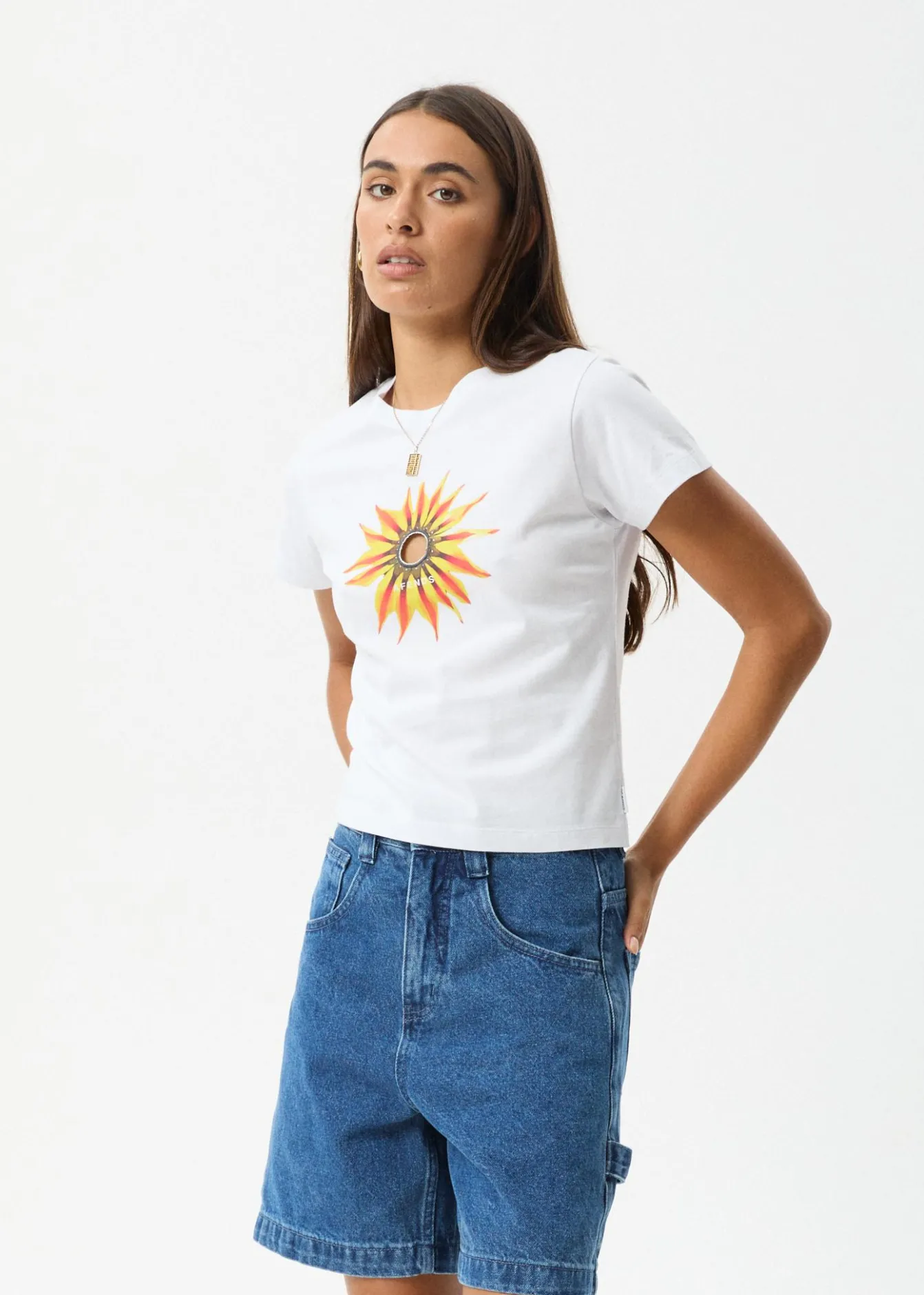 Tees & Shirts<Afends Keyhole - Baby Tee White
