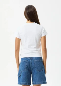 Tees & Shirts<Afends Keyhole - Baby Tee White