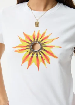 Tees & Shirts<Afends Keyhole - Baby Tee White