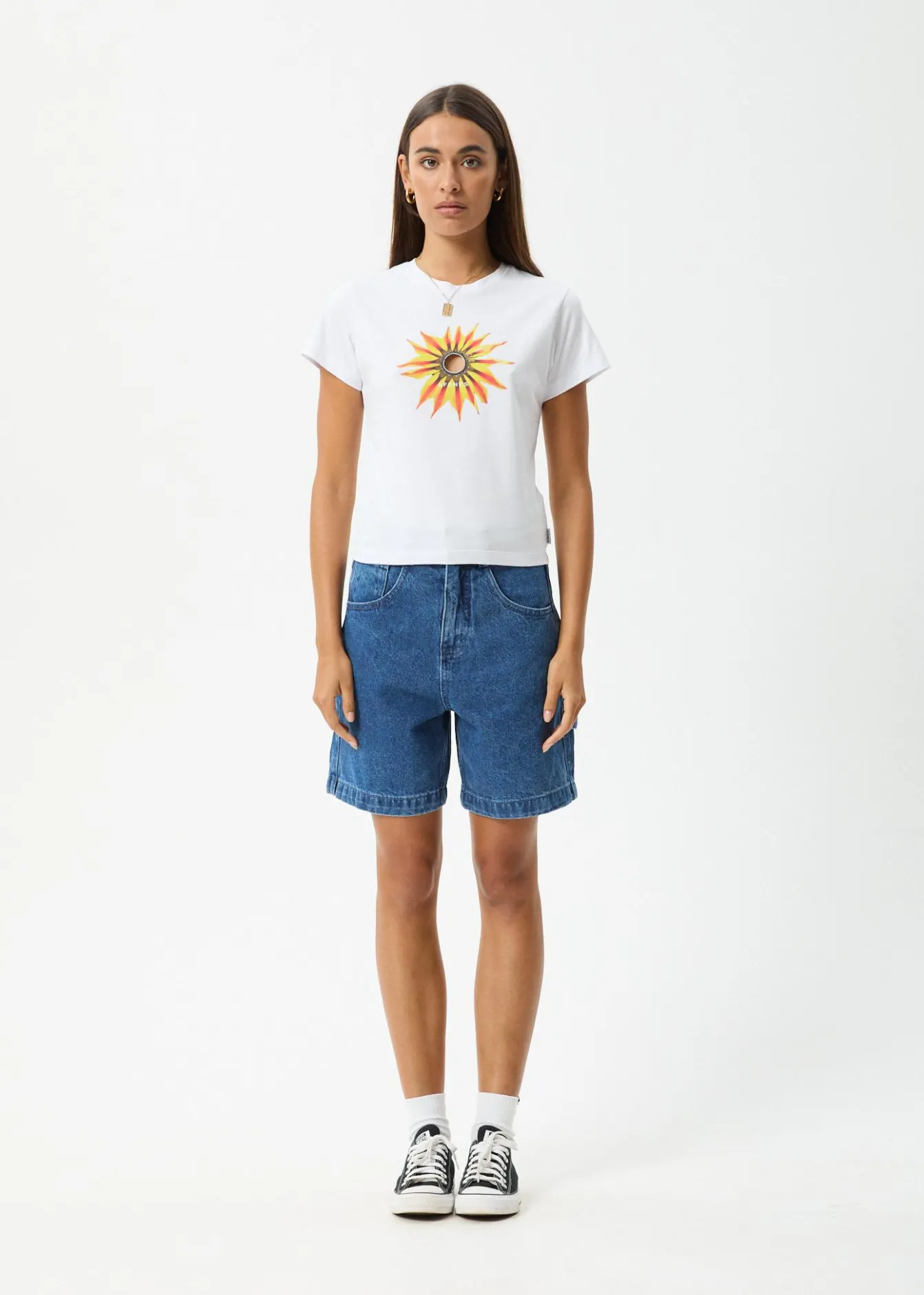 Tees & Shirts<Afends Keyhole - Baby Tee White