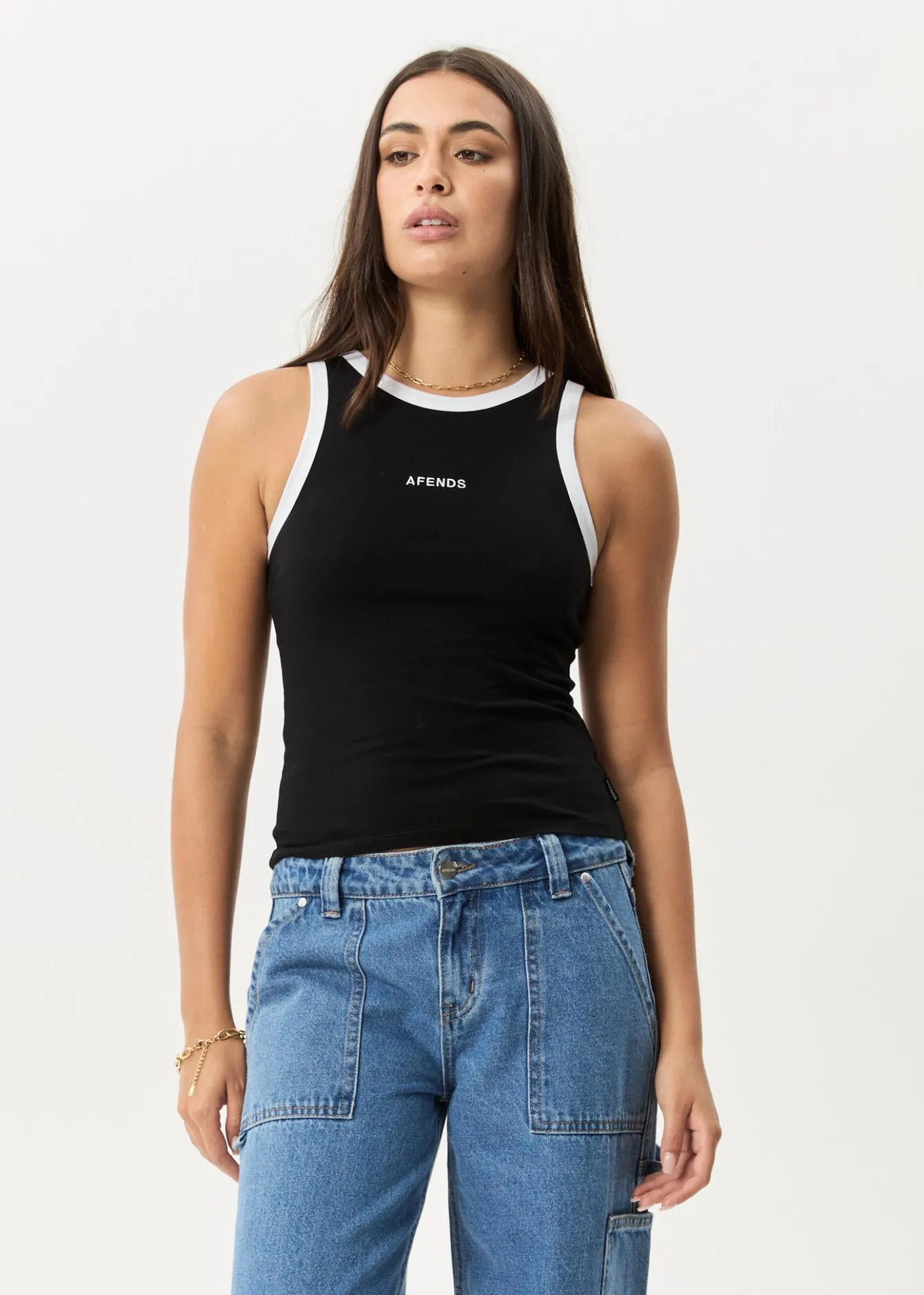 Sleeveless<Afends Knots - Singlet Black