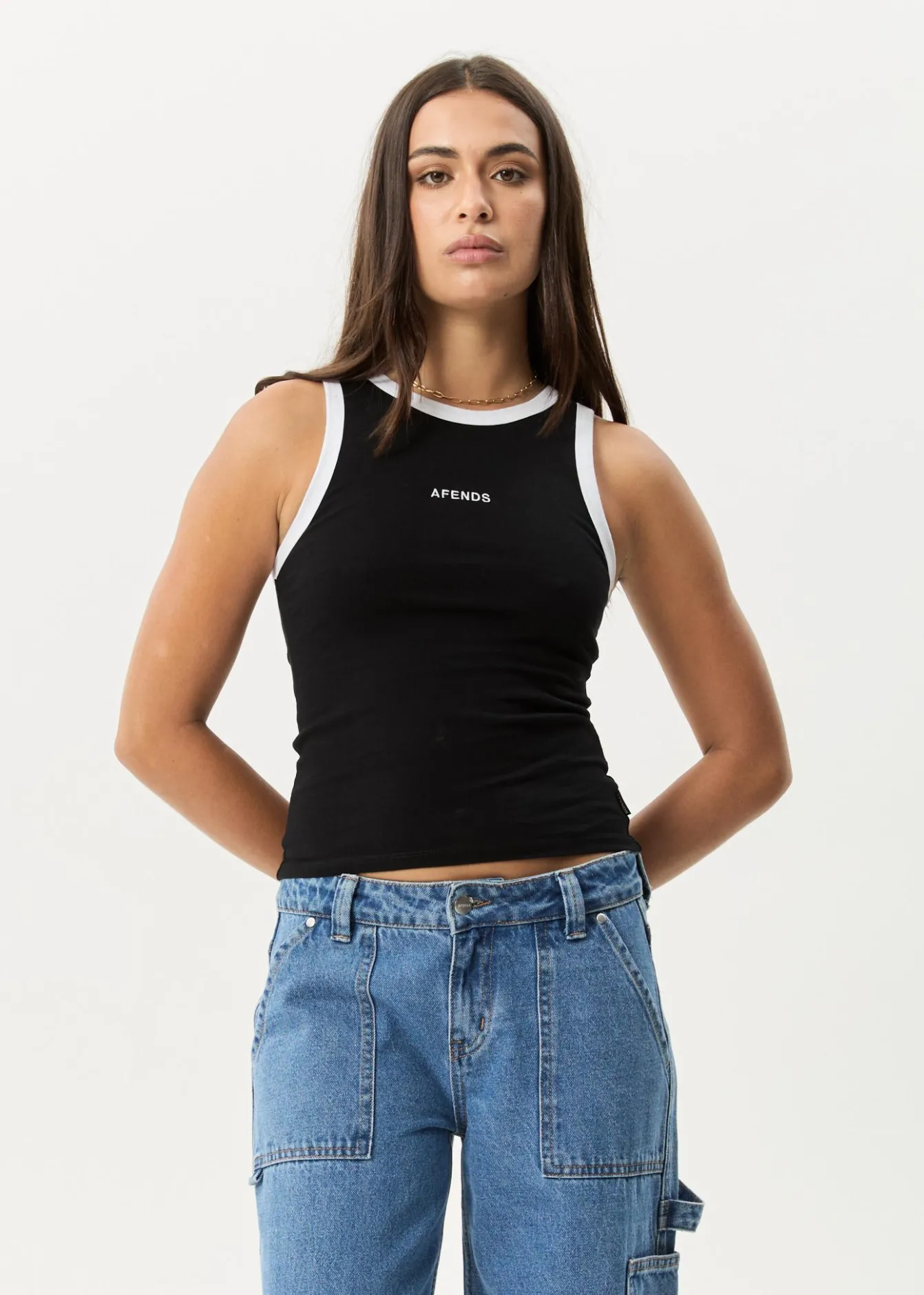 Sleeveless<Afends Knots - Singlet Black