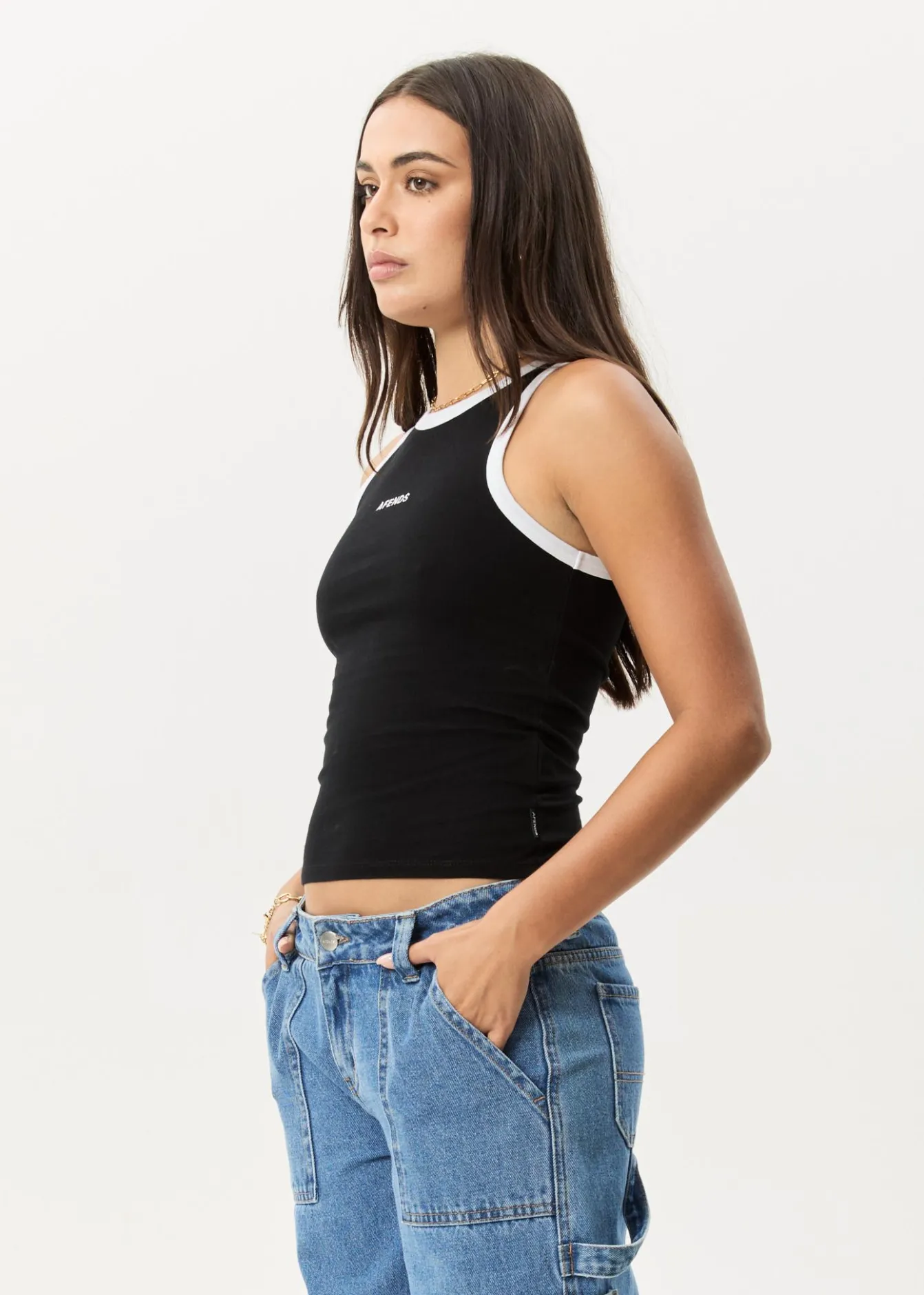 Sleeveless<Afends Knots - Singlet Black