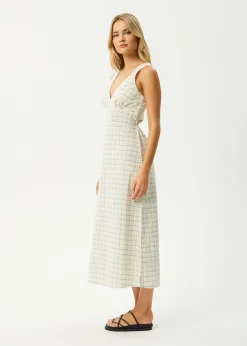 Dresses<Afends Legacy  - Seersucker Maxi Dress Boa Check