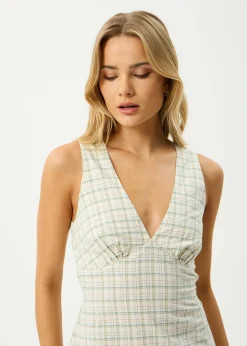 Dresses<Afends Legacy  - Seersucker Maxi Dress Boa Check