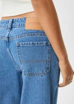 Jeans|Essentials<Afends Lexi  - Low Rise Workwear Jean Worn Blue