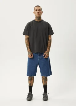 Shorts<Afends Lil C  - Denim Baggy Short 22" Authentic Blue
