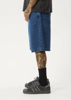 Shorts<Afends Lil C  - Denim Baggy Short 22" Authentic Blue