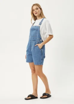Jumpsuits & Overalls|Essentials<Afends Lil Louis  - Denim Overall Worn Blue