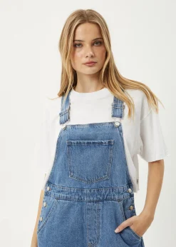 Jumpsuits & Overalls|Essentials<Afends Lil Louis  - Denim Overall Worn Blue