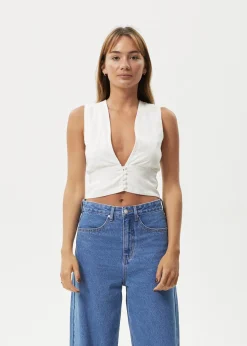 Sleeveless<Afends Lilo - Button Up Top Natural