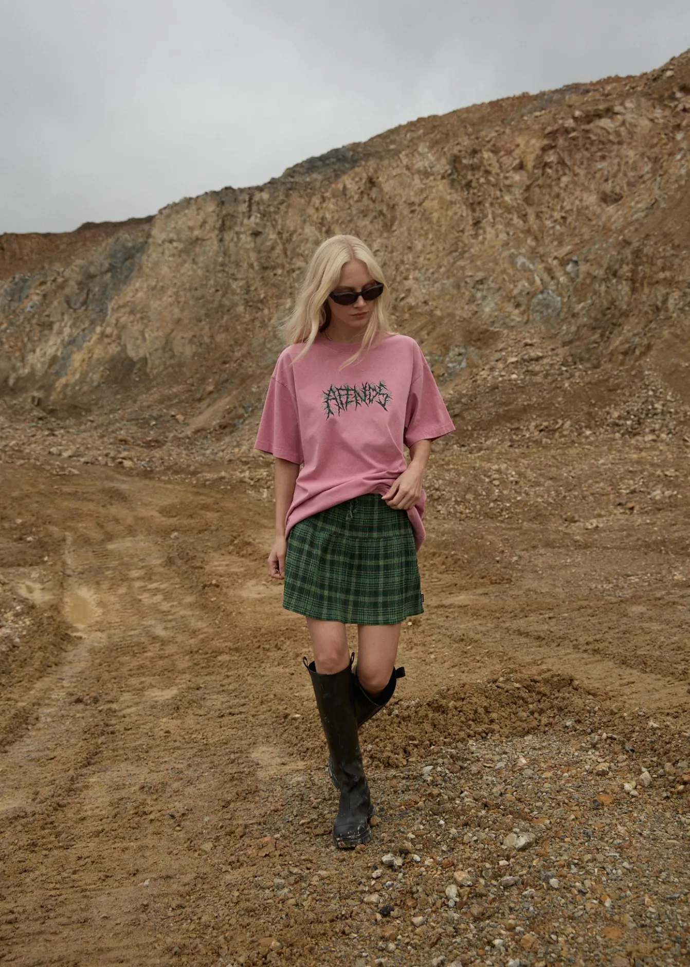 Sets & Co-Ords|Skirts<Afends Lonnie - Seersucker Mini Skirt Hunter Green