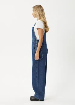 Jumpsuits & Overalls|Essentials<Afends Louis  - Denim Oversized Overall Authentic Blue