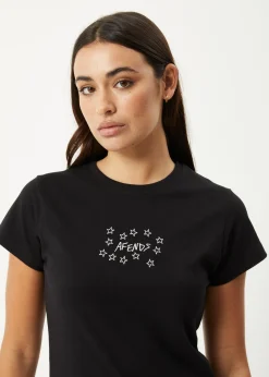 Tees & Shirts<Afends Lucky  -  Baby Tee Black