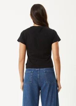 Tees & Shirts<Afends Lucky  -  Baby Tee Black
