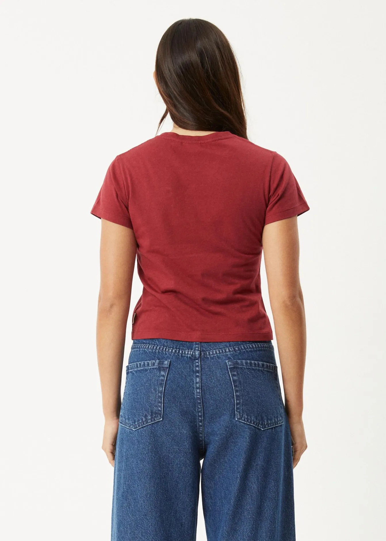 Tees & Shirts<Afends Lucky - Baby Tee Burgundy