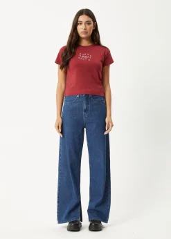 Tees & Shirts<Afends Lucky - Baby Tee Burgundy