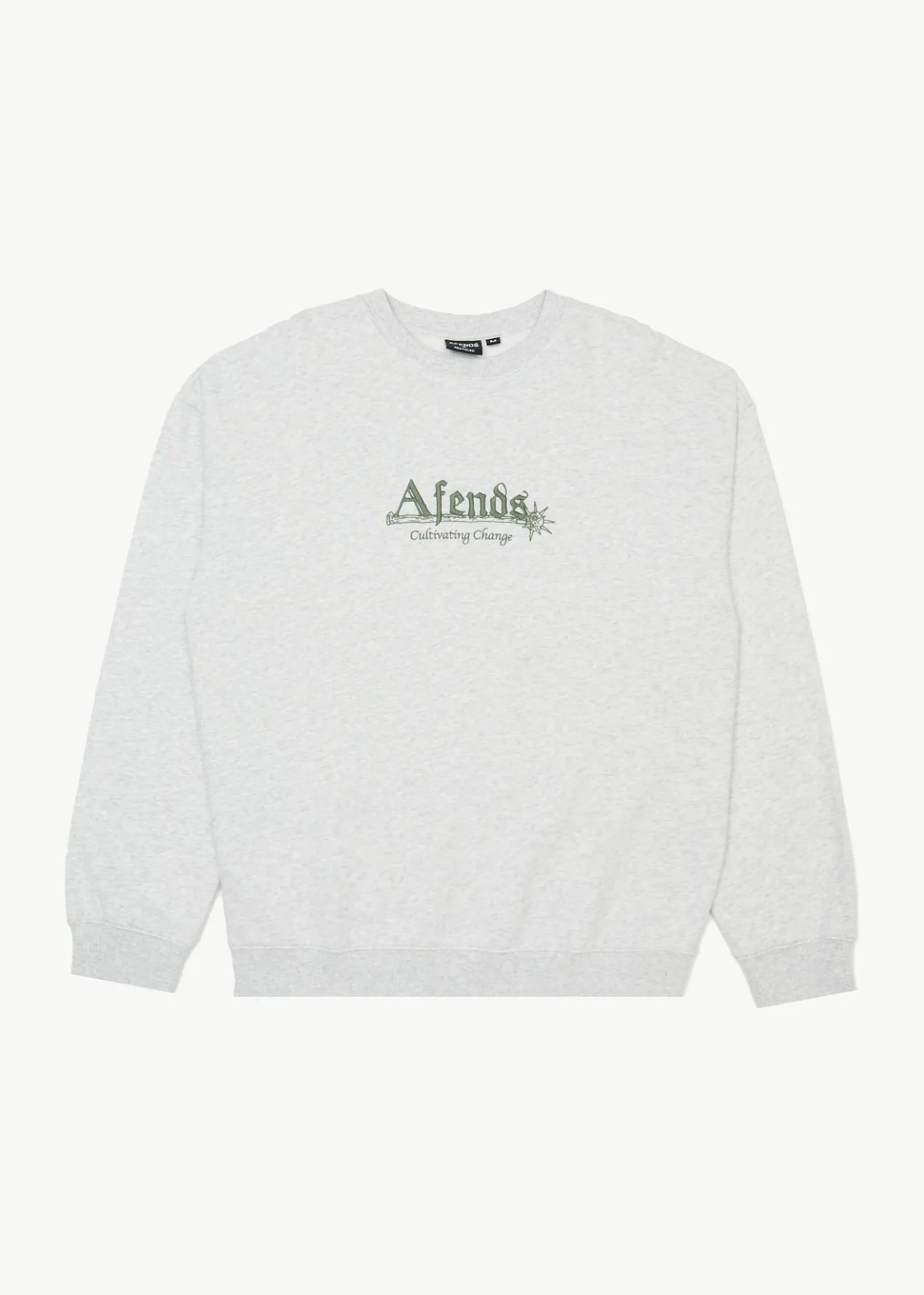 Sweaters & Hoodies<Afends Mace - Crew Neck Jumper Grey Marle