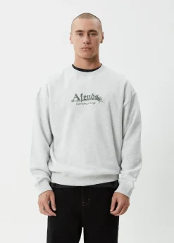 Sweaters & Hoodies<Afends Mace - Crew Neck Jumper Grey Marle