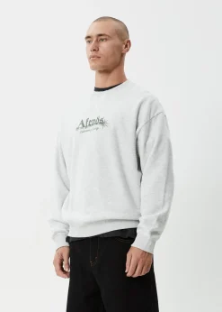 Sweaters & Hoodies<Afends Mace - Crew Neck Jumper Grey Marle