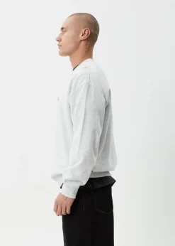 Sweaters & Hoodies<Afends Mace - Crew Neck Jumper Grey Marle