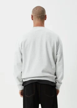 Sweaters & Hoodies<Afends Mace - Crew Neck Jumper Grey Marle