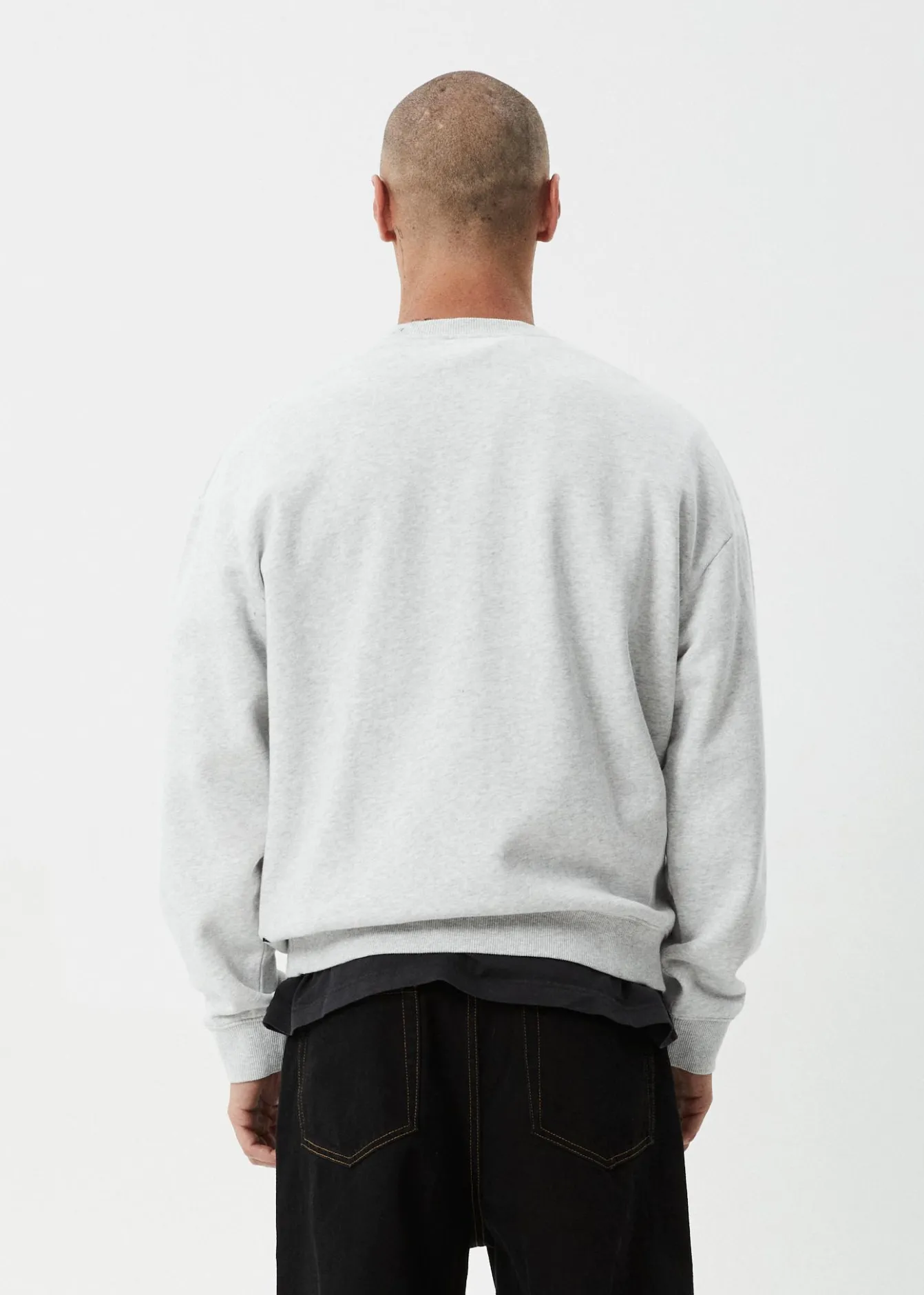 Sweaters & Hoodies<Afends Mace - Crew Neck Jumper Grey Marle