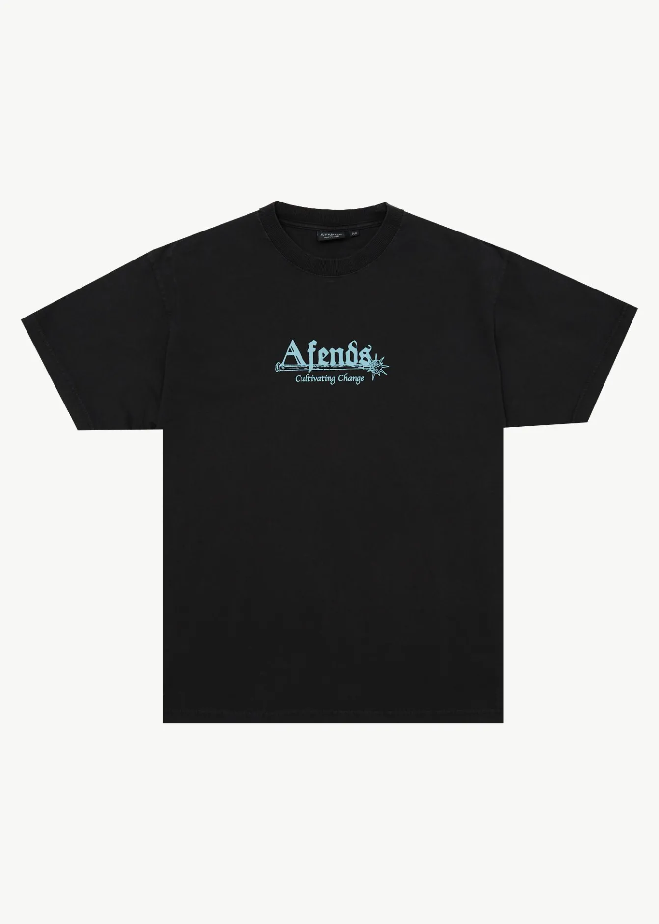 T-Shirts<Afends Mace Life - Boxy Tee Stone Black