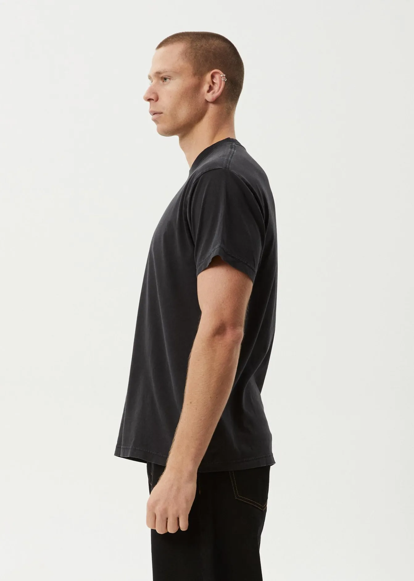 T-Shirts<Afends Mace Life - Boxy Tee Stone Black