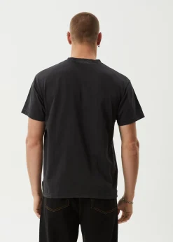 T-Shirts<Afends Mace Life - Boxy Tee Stone Black