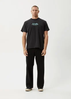 T-Shirts<Afends Mace Life - Boxy Tee Stone Black