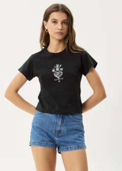 Tees & Shirts<Afends Maisie - Baby Tee Stone Black
