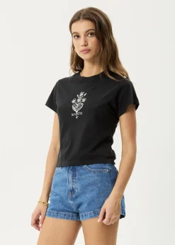 Tees & Shirts<Afends Maisie  - Baby Tee Stone Black