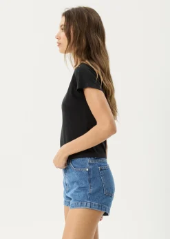 Tees & Shirts<Afends Maisie  - Baby Tee Stone Black