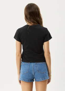 Tees & Shirts<Afends Maisie  - Baby Tee Stone Black