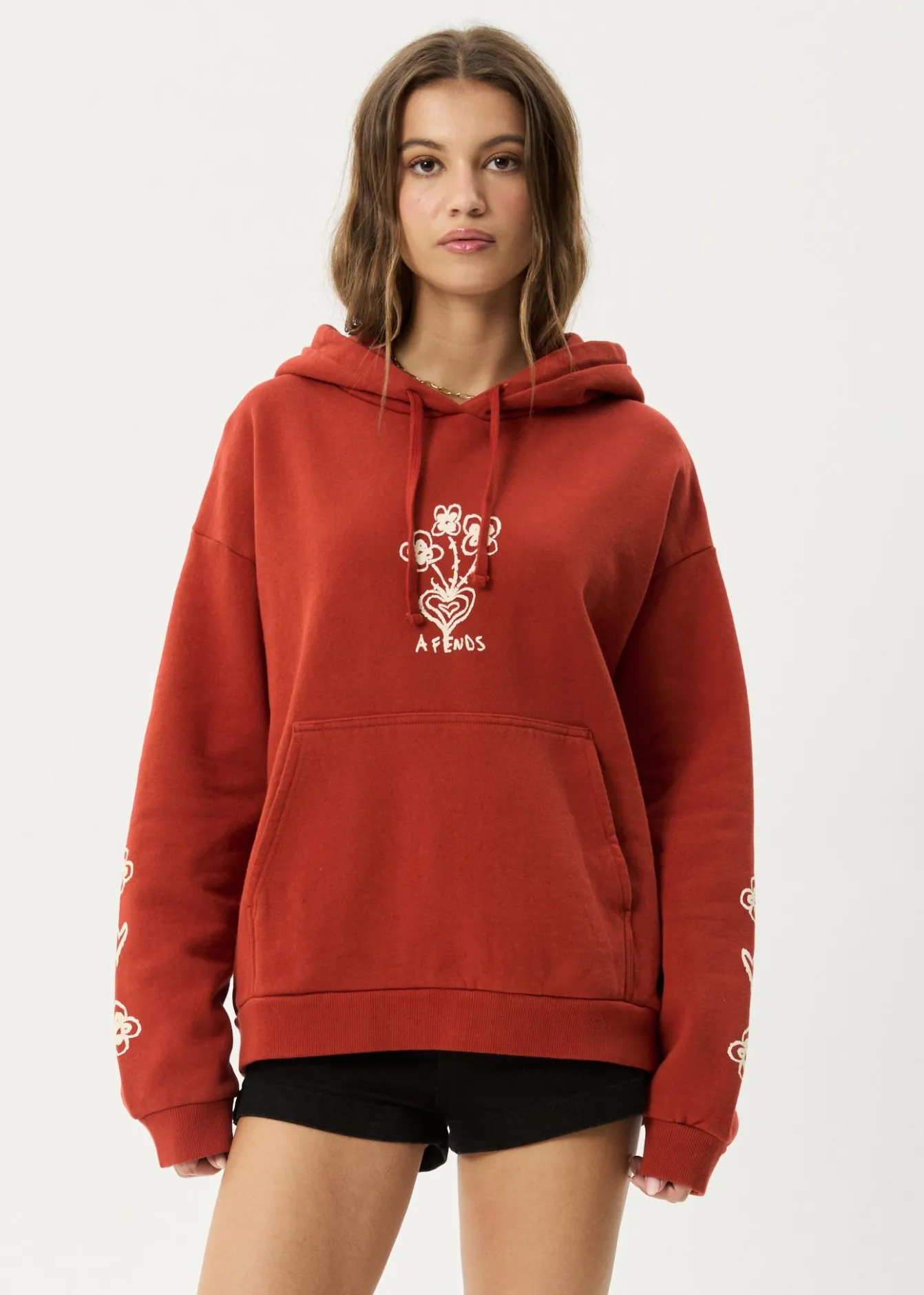 Outerwear<Afends Maisie - Hoodie Red Rum