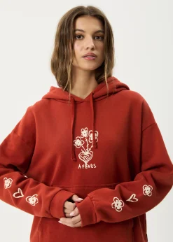 Outerwear<Afends Maisie  - Hoodie Red Rum